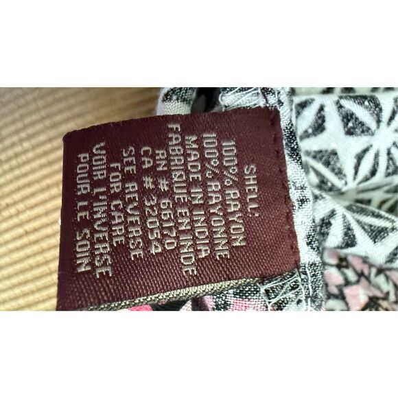 Ranna Gill ANTHROPOLOGIE size L VNeck Boho Sleeveless Panel Tank multicolor - Picture 7 of 8